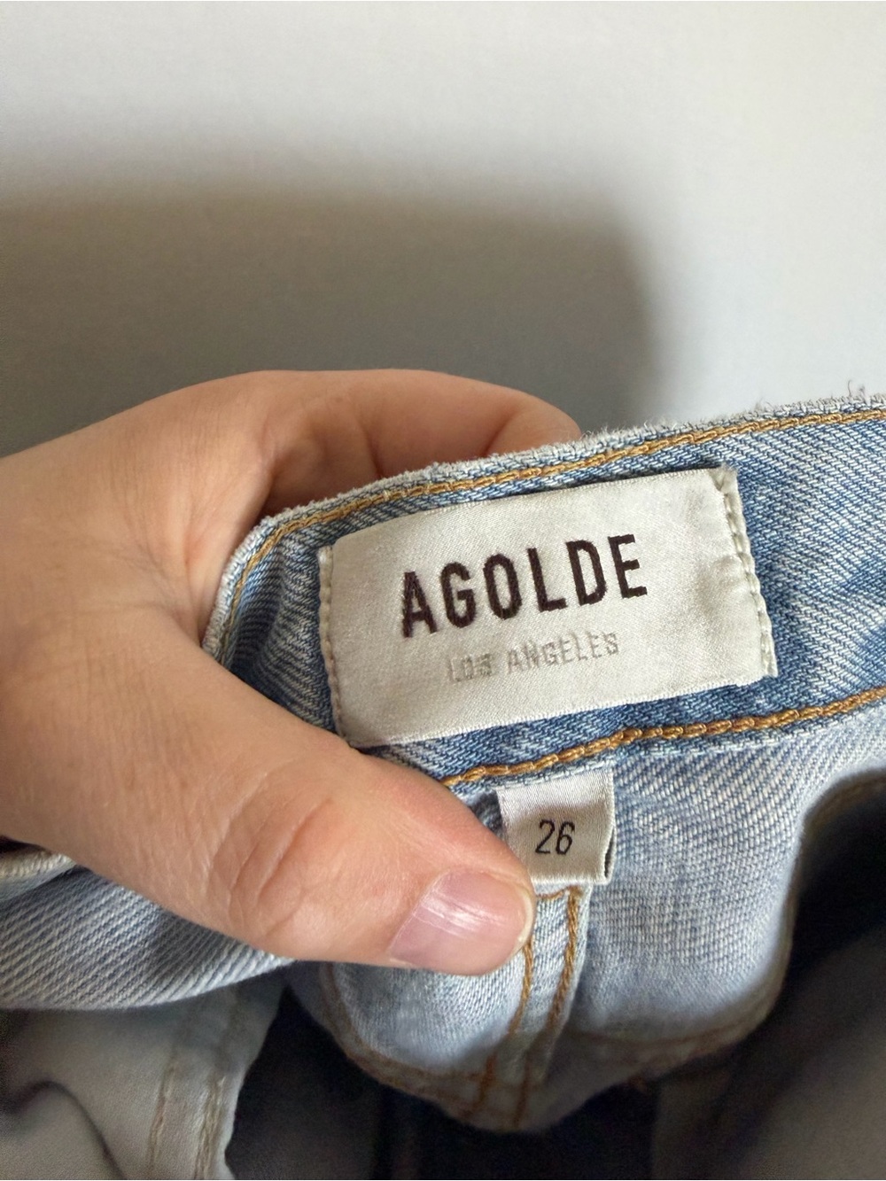 AGOLDE 90’s Pinch Waist Jeans in Focus Lightwash Straight Leg Jean size 26 EUC - Picture 10 of 12